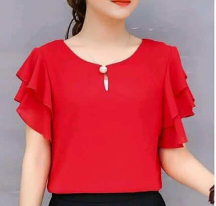 Stylish-and-Latest-Womens-T-shirt-red