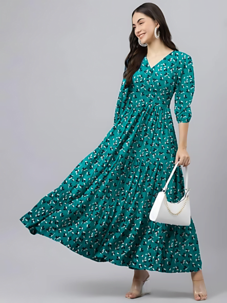 Rayon Long Dress