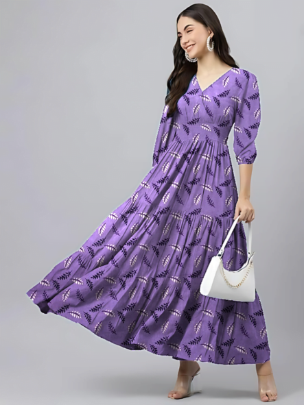 Rayon Long Dress