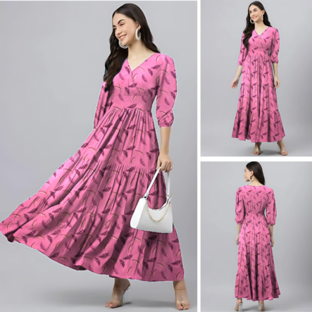 Rayon Long Dress