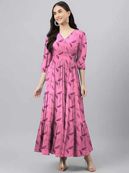 Rayon Long Dress