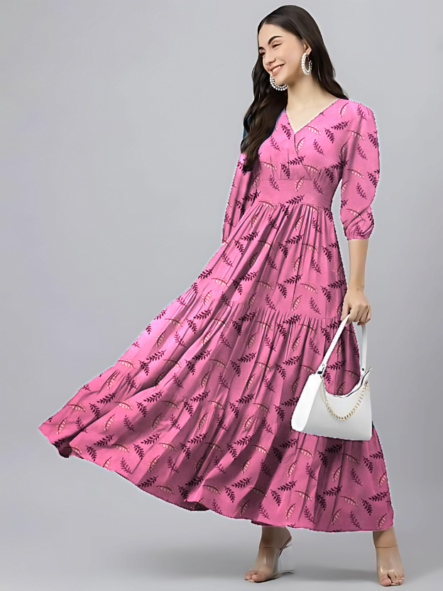 Rayon Long Dress