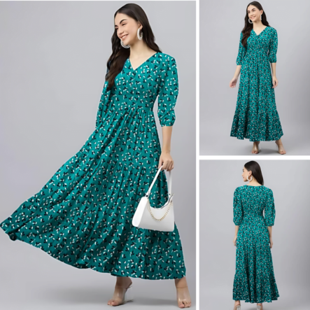 Rayon Long Dress