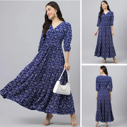 Rayon Long Dress