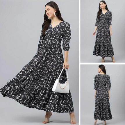 Rayon Long Dress