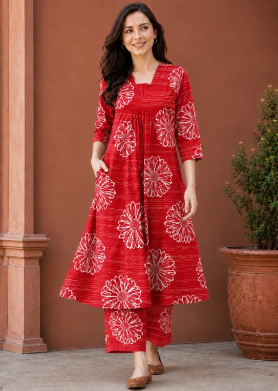 Printed Long Set