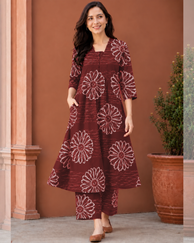 Printed Long Set