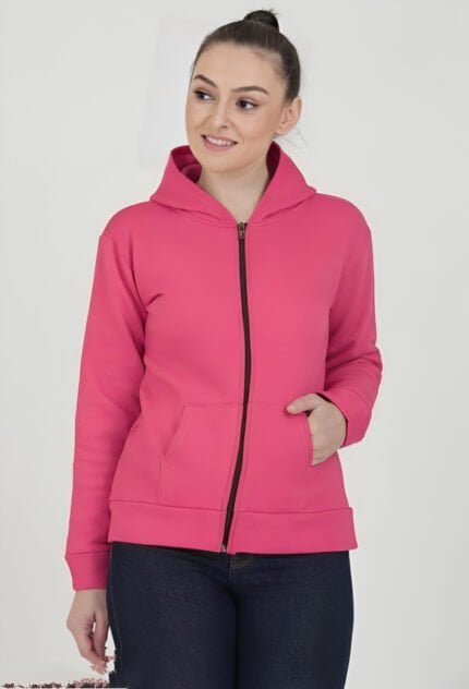 Anamika-Womens-Zipper-Hoodies-pink