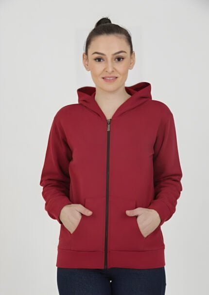 Anamika-Womens-Zipper-Hoodies-red