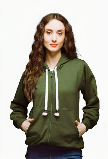 Tanishka-Womens-Zeepar-Hoodie-green