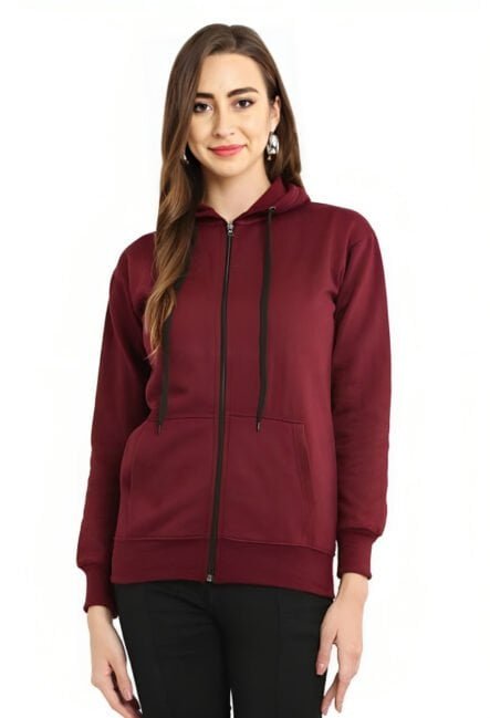 Tanishka-Womens-Zeepar-Hoodie-red