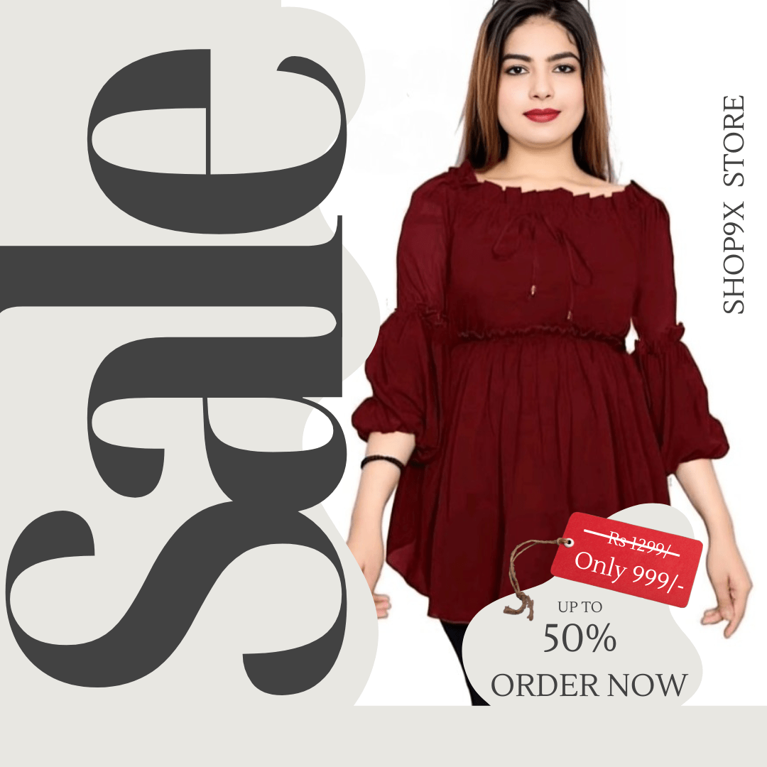 Ananya-Fashionable-Women-Tops-maroon-front
