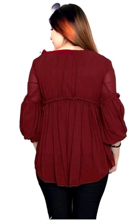 Ananya-Fashionable-Women-Tops-maroon-back