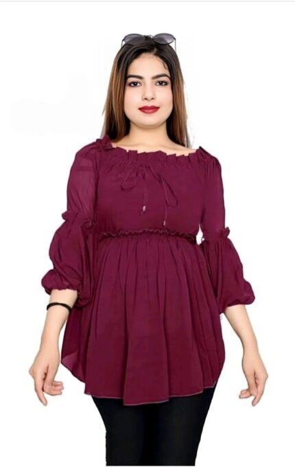 Ananya-Fashionable-Women-Tops-wine