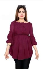 Ananya-Fashionable-Women-Tops-wine