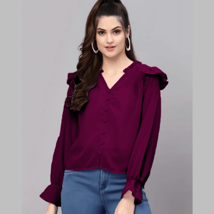 Georgette Ruffled Top