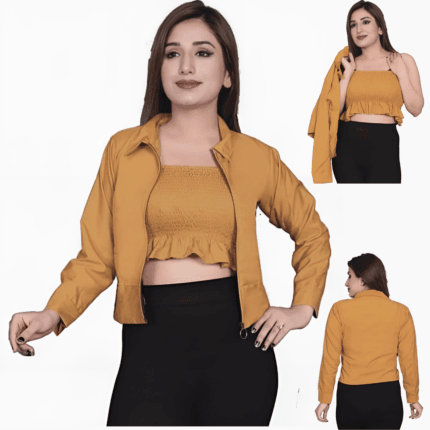 Jacket Paired Cotton-blend