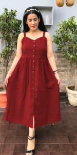 Solid Sleeveless Dress